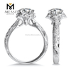 여성 후광 다이아몬드 반지를 위한 14k 18k 금 주얼리 웨딩 약혼 반지