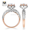 새로운 디자인 여성 패션 파티 보석 후광 웨딩 다이아몬드 반지