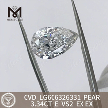 모든 주얼리에 필요한 3.34CT E VS2 PS 화학 기상 증착 다이아몬드 LG6063263