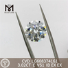 리셀러 및 주얼리 디자이너를 위한 3.02CT E VS1 3캐럿 cvd 다이아몬드 가격丨Messigems LG608374161