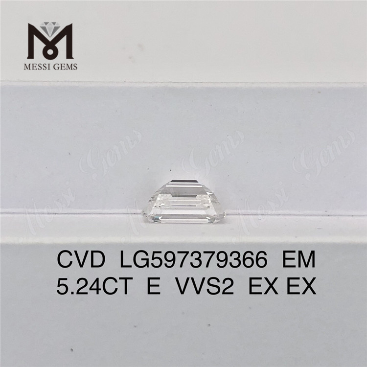 5.24CT E VVS2 EX EX 벌크 랩 다이아몬드 CVD LG597379366 EM丨 메시지젬