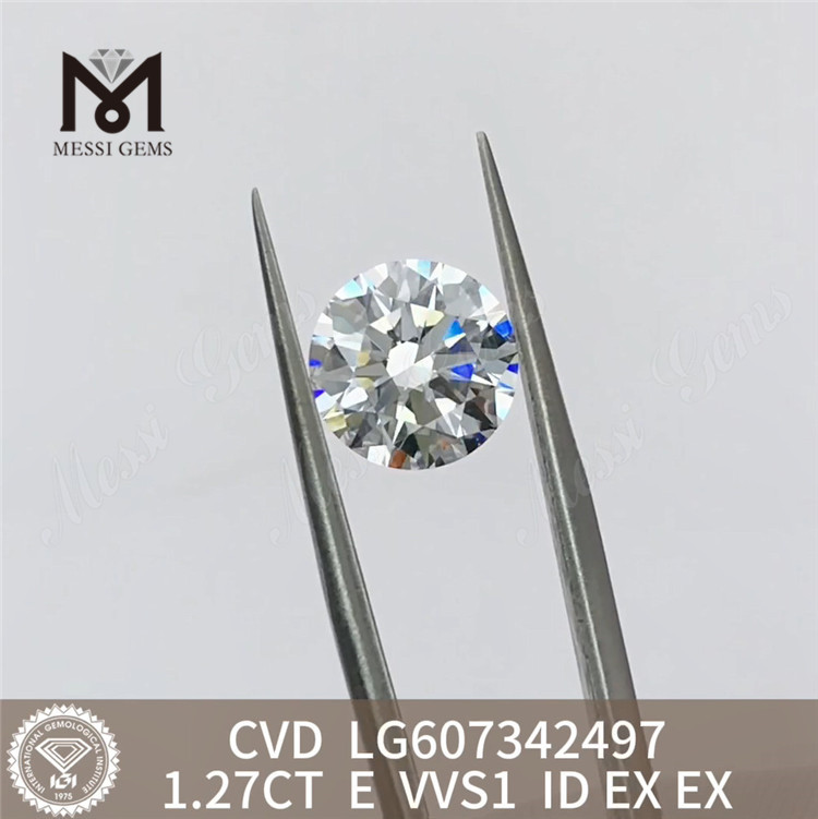 멋진 주얼리 창작을 위한 1.27CT E VVS1 1캐럿 합성 다이아몬드 CVD 다이아몬드丨Messigems LG607342497