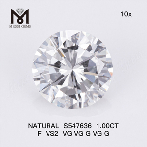1.00CT F VS2 정품 천연 다이아몬드 최고의 우아함 S547636丨Messigems